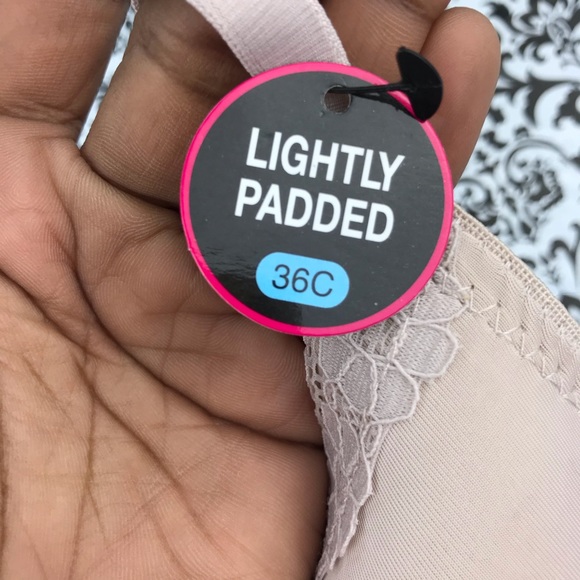 NWT : Rene Rofe : size : 36C : Blush pale light Pink Floral Lace Bra - Picture 5 of 8